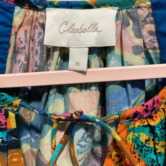 Cleobella Natia Mini Puff Sleeve dress in Paradiso Size Medium - Picture 4 of 5